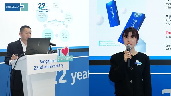 图 2 协合高级研发工程师冯夕江和品牌负责人徐贞