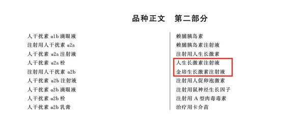 截图来自：2025年版《中华人民共和国药典》三部（部分）