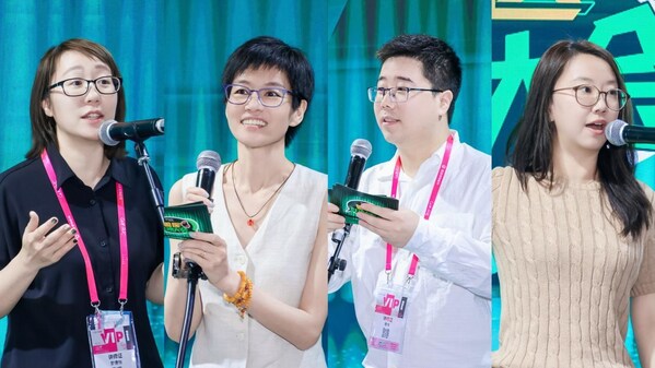 勃林格"兽医脱口秀"活动现场  （从左至右：广州凯特喵百思猫专科医院院长罗倩怡、北京美联众合转诊中心心肺科主任孙莉苑、上海鹏峰宠物医院副院长唐伟、美联众合转诊中心内科专科医生耿文静）