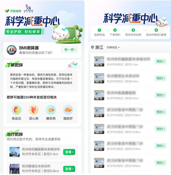 体重管理知识与服务专区示意图