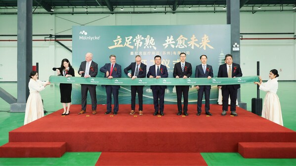M&ouml;lnlycke establishes first wound care manufacturing site in China, marked by a commencement ceremony in Changshu.