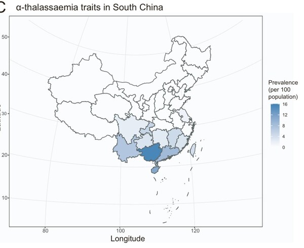 图 α地贫的携带情况和β地贫的携带情况 图 α地贫的携带情况和β地贫的携带情况
