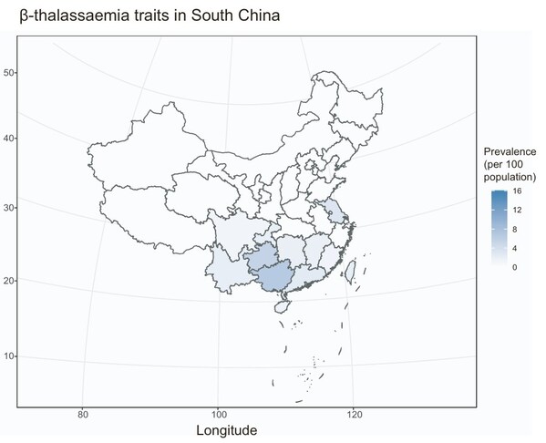 图 α地贫的携带情况和β地贫的携带情况 图 α地贫的携带情况和β地贫的携带情况